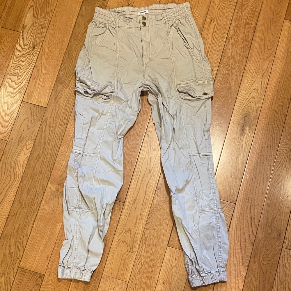 Women’s Beige Cargo Joggers